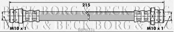 BORG & BECK BBH6331 Тормозной шланг для MITSUBISHI L200 / STORM (Митсубиши/митсубиси Л200 / сторм) BORG & BECK BBH6331 Тормозной шланг для MITSUBISHI L200 / STORM (Митсубиши/митсубиси Л200 / сторм)