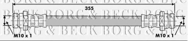 BORG & BECK BBH6333 Тормозной шланг для MITSUBISHI L 300 (Митсубиши/митсубиси Л 300) BORG & BECK BBH6333 Тормозной шланг для MITSUBISHI L 300 (Митсубиши/митсубиси Л 300)