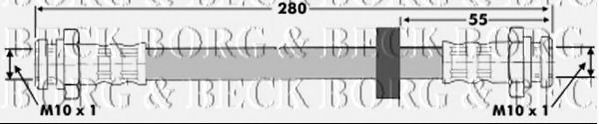 BORG & BECK BBH6365 Тормозной шланг для MAZDA (Мазда) BORG & BECK BBH6365 Тормозной шланг для MAZDA (Мазда)