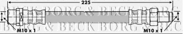 BORG & BECK BBH6635 Тормозной шланг для AUDI (Ауди) BORG & BECK BBH6635 Тормозной шланг для AUDI (Ауди)