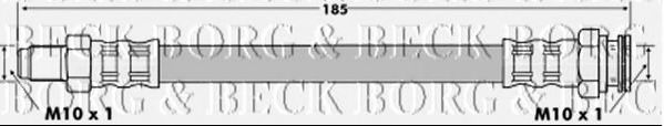 BORG & BECK BBH6649 Тормозной шланг для FIAT (Фиат) BORG & BECK BBH6649 Тормозной шланг для FIAT (Фиат)