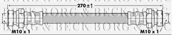 BORG & BECK BBH6728 Тормозной шланг для MAZDA (Мазда) BORG & BECK BBH6728 Тормозной шланг для MAZDA (Мазда)