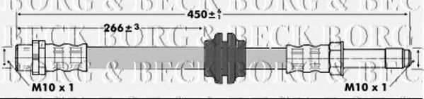 BORG & BECK BBH6762 Тормозной шланг для BMW (Бмв) BORG & BECK BBH6762 Тормозной шланг для BMW (Бмв)