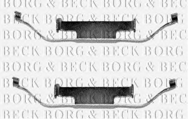 BORG & BECK BBK1012 Комплектующие, колодки дискового тормоза для BMW (Бмв) BORG & BECK BBK1012 Комплектующие, колодки дискового тормоза для BMW (Бмв)