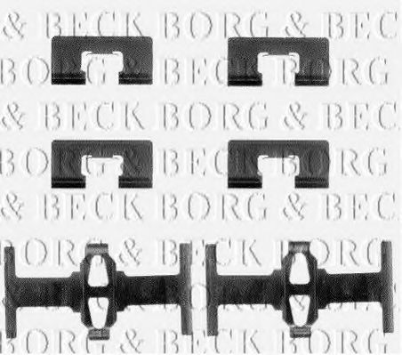 BORG & BECK BBK1053 Комплектующие, колодки дискового тормоза для ROVER 400 (Ровер 400) BORG & BECK BBK1053 Комплектующие, колодки дискового тормоза для ROVER 400 (Ровер 400)