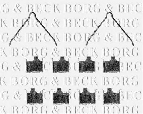 BORG & BECK BBK1081 Комплектующие, колодки дискового тормоза 