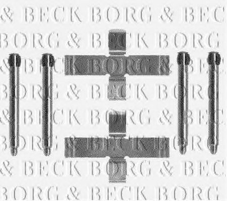 BORG & BECK BBK1090 Комплектующие, колодки дискового тормоза 