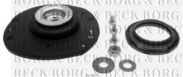 BORG & BECK BSM5064 Опора стойки амортизатора для PEUGEOT 206 SW (Пежо 206 св) BORG & BECK BSM5064 Опора стойки амортизатора для PEUGEOT 206 SW (Пежо 206 св)