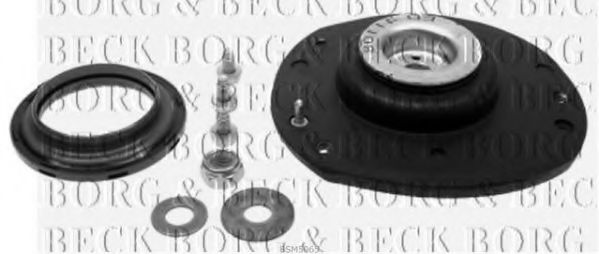BORG & BECK BSM5065 Опора стойки амортизатора для PEUGEOT 206 SW (Пежо 206 св) BORG & BECK BSM5065 Опора стойки амортизатора для PEUGEOT 206 SW (Пежо 206 св)