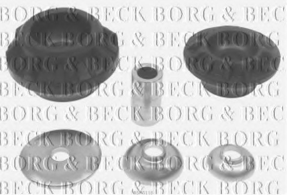 BORG & BECK BSM5118 Опора стойки амортизатора для VOLKSWAGEN POLO (Фольксваген Поло) BORG & BECK BSM5118 Опора стойки амортизатора для VOLKSWAGEN POLO (Фольксваген Поло)