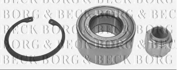 BORG & BECK BWK724 Комплект подшипника ступицы колеса для CITROëN (Cитроëн) BORG & BECK BWK724 Комплект подшипника ступицы колеса для CITROëN (Cитроëн)