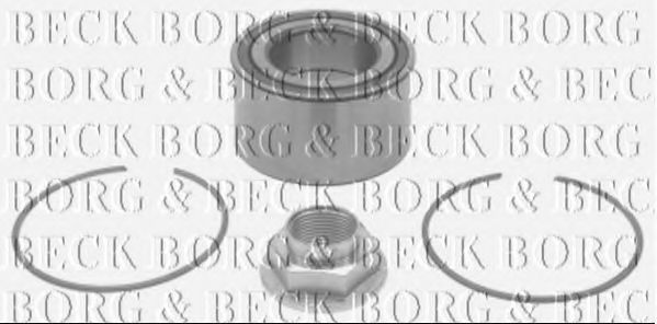 BORG & BECK BWK1249 Комплект подшипника ступицы колеса 