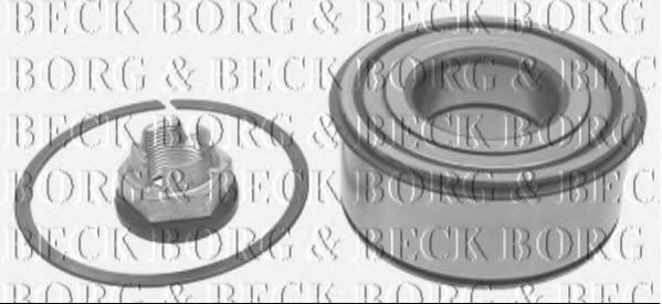 BORG & BECK BWK637 Комплект подшипника ступицы колеса для RENAULT (Рено) BORG & BECK BWK637 Комплект подшипника ступицы колеса для RENAULT (Рено)