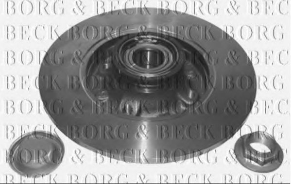 BORG & BECK BWK1076 Комплект подшипника ступицы колеса для PEUGEOT 207 (Пежо 207) BORG & BECK BWK1076 Комплект подшипника ступицы колеса для PEUGEOT 207 (Пежо 207)