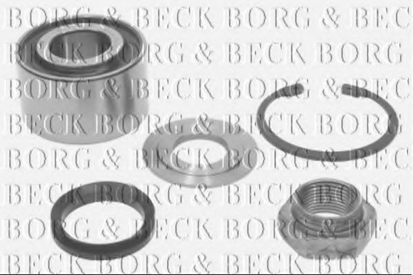 BORG & BECK BWK329 Комплект подшипника ступицы колеса для CITROËN AX (CитроËн Аx) BORG & BECK BWK329 Комплект подшипника ступицы колеса для CITROËN AX (CитроËн Аx)