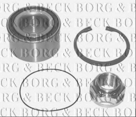 BORG & BECK BWK534 Комплект подшипника ступицы колеса для HONDA PRELUDE III (Хонда Прэлудэ 3) BORG & BECK BWK534 Комплект подшипника ступицы колеса для HONDA PRELUDE III (Хонда Прэлудэ 3)