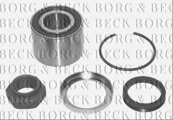 BORG & BECK BWK725 Комплект подшипника ступицы колеса для PEUGEOT (Пежо) BORG & BECK BWK725 Комплект подшипника ступицы колеса для PEUGEOT (Пежо)