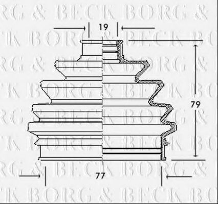 BORG & BECK BCB2016 Пыльник, приводной вал для OPEL KADETT E COMBO (Опель Кадэтт э комбо) BORG & BECK BCB2016 Пыльник, приводной вал для OPEL KADETT E COMBO (Опель Кадэтт э комбо)
