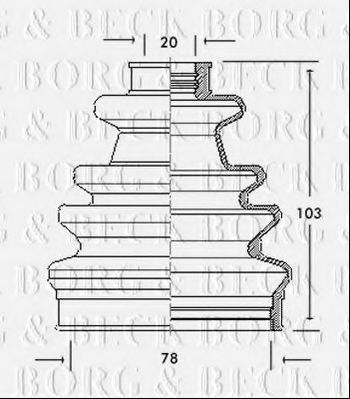 BORG & BECK BCB2041 Пыльник, приводной вал для FORD (Форд) BORG & BECK BCB2041 Пыльник, приводной вал для FORD (Форд)