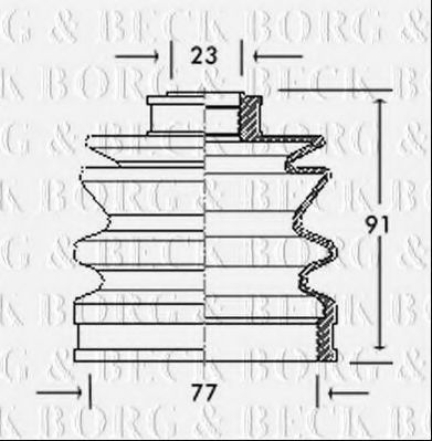 BORG & BECK BCB2054 Пыльник, приводной вал для NISSAN (Ниссан) BORG & BECK BCB2054 Пыльник, приводной вал для NISSAN (Ниссан)
