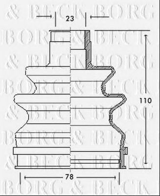 BORG & BECK BCB2111 Пыльник, приводной вал для OPEL CORSA A (Опель Cорса а) BORG & BECK BCB2111 Пыльник, приводной вал для OPEL CORSA A (Опель Cорса а)