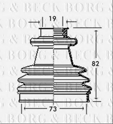 BORG & BECK BCB2151 Пыльник, приводной вал для PEUGEOT 205 II (Пежо 205 2) BORG & BECK BCB2151 Пыльник, приводной вал для PEUGEOT 205 II (Пежо 205 2)
