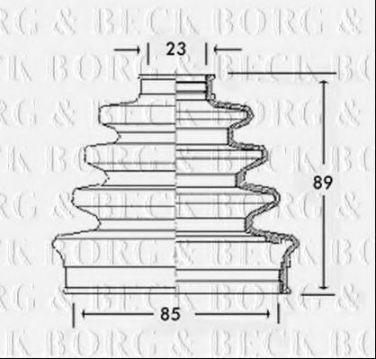 BORG & BECK BCB2286 Пыльник, приводной вал для FORD (Форд) BORG & BECK BCB2286 Пыльник, приводной вал для FORD (Форд)