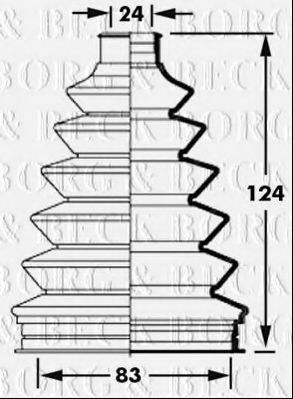 BORG & BECK BCB2383 Пыльник, приводной вал для HONDA HR-V (Хонда Хр-v) BORG & BECK BCB2383 Пыльник, приводной вал для HONDA HR-V (Хонда Хр-v)
