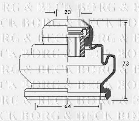 BORG & BECK BCB2440 Пыльник, приводной вал для SEAT (Сеат) BORG & BECK BCB2440 Пыльник, приводной вал для SEAT (Сеат)