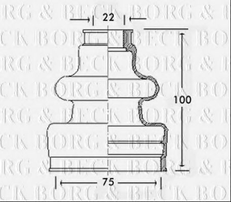 BORG & BECK BCB2495 Пыльник, приводной вал для PEUGEOT 309 II (Пежо 309 2) BORG & BECK BCB2495 Пыльник, приводной вал для PEUGEOT 309 II (Пежо 309 2)