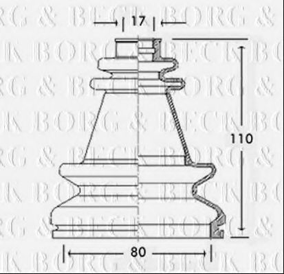 BORG & BECK BCB2502 Пыльник, приводной вал для RENAULT LE CAR (Рено Лэ cар) BORG & BECK BCB2502 Пыльник, приводной вал для RENAULT LE CAR (Рено Лэ cар)