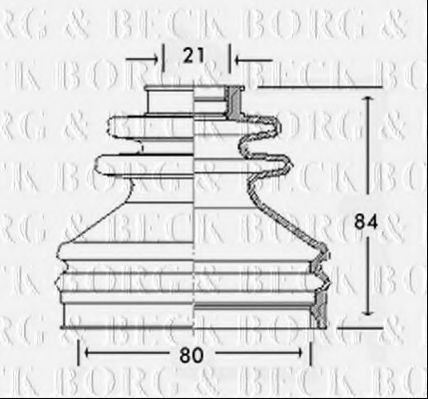 BORG & BECK BCB2598 Пыльник, приводной вал для ROVER 400 (Ровер 400) BORG & BECK BCB2598 Пыльник, приводной вал для ROVER 400 (Ровер 400)