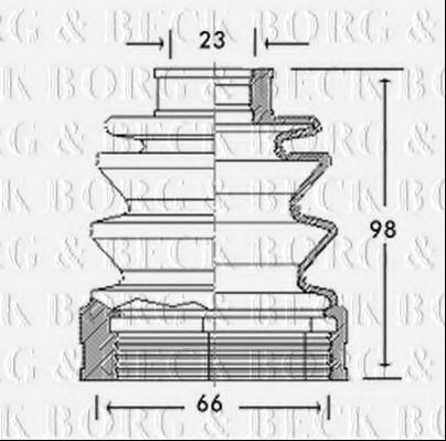 BORG & BECK BCB2617 Пыльник, приводной вал для MAZDA 626 II (Мазда 626 2) BORG & BECK BCB2617 Пыльник, приводной вал для MAZDA 626 II (Мазда 626 2)