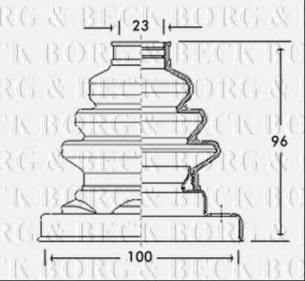 BORG & BECK BCB2679 Пыльник, приводной вал для BMW 7 (Бмв 7) BORG & BECK BCB2679 Пыльник, приводной вал для BMW 7 (Бмв 7)