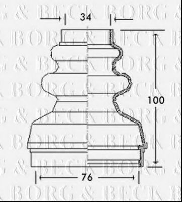 BORG & BECK BCB2736 Пыльник, приводной вал для PEUGEOT 407 (Пежо 407) BORG & BECK BCB2736 Пыльник, приводной вал для PEUGEOT 407 (Пежо 407)