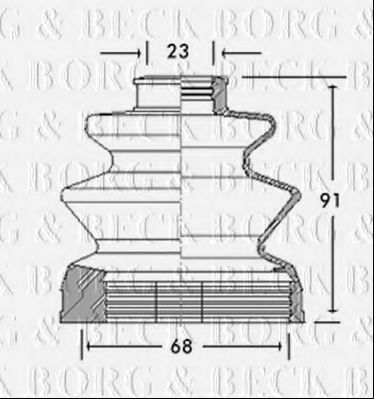 BORG & BECK BCB2744 Пыльник, приводной вал для MITSUBISHI GALANT IV (Митсубиши/митсубиси Галант иv) BORG & BECK BCB2744 Пыльник, приводной вал для MITSUBISHI GALANT IV (Митсубиши/митсубиси Галант иv)