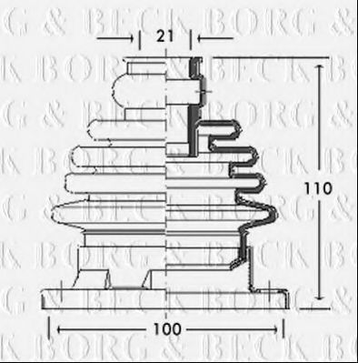 BORG & BECK BCB2754 Пыльник, приводной вал для VOLKSWAGEN CABRIO III (Фольксваген Cабрио 3) BORG & BECK BCB2754 Пыльник, приводной вал для VOLKSWAGEN CABRIO III (Фольксваген Cабрио 3)
