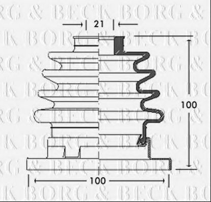 BORG & BECK BCB2759 Пыльник, приводной вал для VOLKSWAGEN T3 CARAVELLE (Фольксваген Т3 cараvэллэ) BORG & BECK BCB2759 Пыльник, приводной вал для VOLKSWAGEN T3 CARAVELLE (Фольксваген Т3 cараvэллэ)