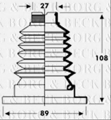 BORG & BECK BCB2802 Пыльник, приводной вал для VOLKSWAGEN DERBY (Фольксваген Дэрбъ) BORG & BECK BCB2802 Пыльник, приводной вал для VOLKSWAGEN DERBY (Фольксваген Дэрбъ)