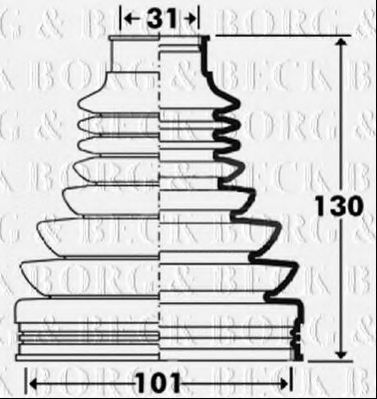 BORG & BECK BCB2907 Пыльник, приводной вал для LAND ROVER DISCOVERY III (Ленд ровер/лэнд ровер Дискавери 3) BORG & BECK BCB2907 Пыльник, приводной вал для LAND ROVER DISCOVERY III (Ленд ровер/лэнд ровер Дискавери 3)