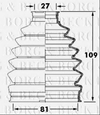 BORG & BECK BCB6009 Пыльник, приводной вал для MAZDA ATENZA (Мазда Атэнза) BORG & BECK BCB6009 Пыльник, приводной вал для MAZDA ATENZA (Мазда Атэнза)