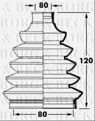 BORG & BECK BCB6029 Пыльник, приводной вал для NISSAN (Ниссан) BORG & BECK BCB6029 Пыльник, приводной вал для NISSAN (Ниссан)