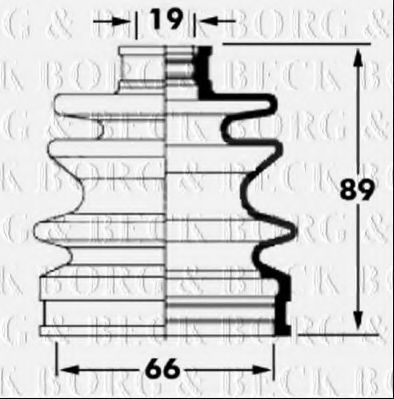 BORG & BECK BCB6043 Пыльник, приводной вал для SUBARU JUSTY II (Субару Жустъ 2) BORG & BECK BCB6043 Пыльник, приводной вал для SUBARU JUSTY II (Субару Жустъ 2)