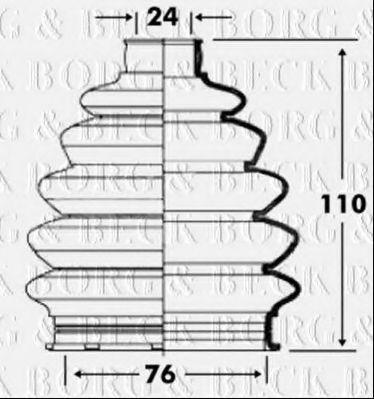 BORG & BECK BCB6081 Пыльник, приводной вал для FORD STREET KA (Форд Стрээт ка) BORG & BECK BCB6081 Пыльник, приводной вал для FORD STREET KA (Форд Стрээт ка)