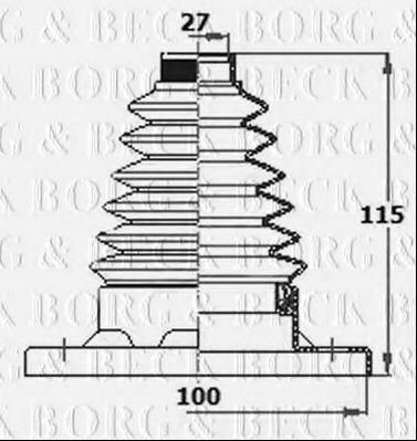 BORG & BECK BCB6134 Пыльник, приводной вал для SKODA OCTAVIA (Шкода Октавия) BORG & BECK BCB6134 Пыльник, приводной вал для SKODA OCTAVIA (Шкода Октавия)