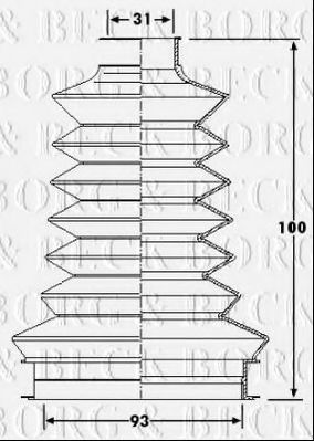 BORG & BECK BCB6202 Пыльник, приводной вал для MERCEDES-BENZ M-CLASS (Мэрcэдэс-бэнз М-cласс) BORG & BECK BCB6202 Пыльник, приводной вал для MERCEDES-BENZ M-CLASS (Мэрcэдэс-бэнз М-cласс)