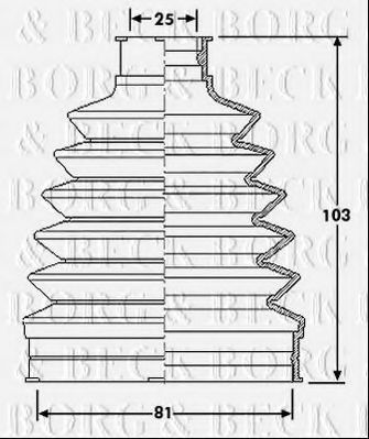 BORG & BECK BCB6210 Пыльник, приводной вал для RENAULT MEGANE II ER (Рено Меган 2 ер) BORG & BECK BCB6210 Пыльник, приводной вал для RENAULT MEGANE II ER (Рено Меган 2 ер)