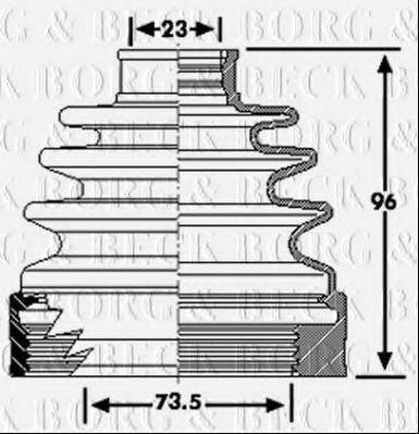 BORG & BECK BCB6222 Пыльник, приводной вал для MITSUBISHI AIRTREK I (Митсубиши/митсубиси Аиртрэк и) BORG & BECK BCB6222 Пыльник, приводной вал для MITSUBISHI AIRTREK I (Митсубиши/митсубиси Аиртрэк и)