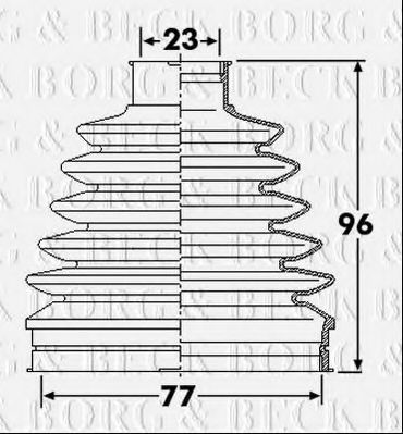 BORG & BECK BCB6247 Пыльник, приводной вал для RENAULT EURO CLIO III (Рено Эуро клио 3) BORG & BECK BCB6247 Пыльник, приводной вал для RENAULT EURO CLIO III (Рено Эуро клио 3)