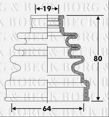 BORG & BECK BCB6272 Пыльник, приводной вал для SUZUKI LIANA (Сузуки Лиана) BORG & BECK BCB6272 Пыльник, приводной вал для SUZUKI LIANA (Сузуки Лиана)